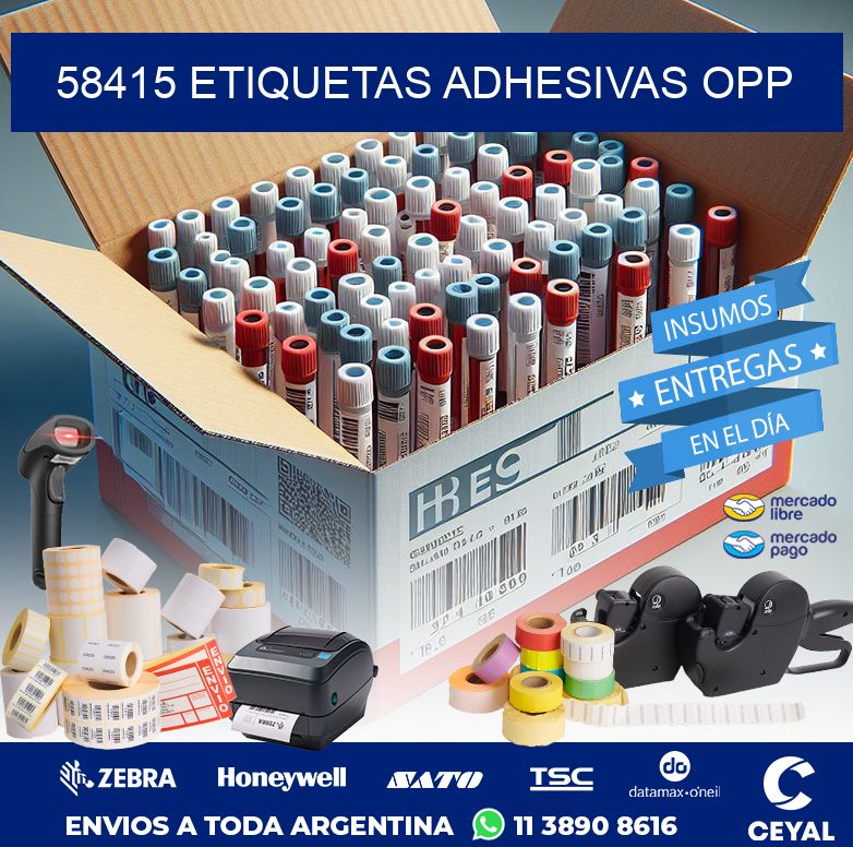 58415 ETIQUETAS ADHESIVAS OPP