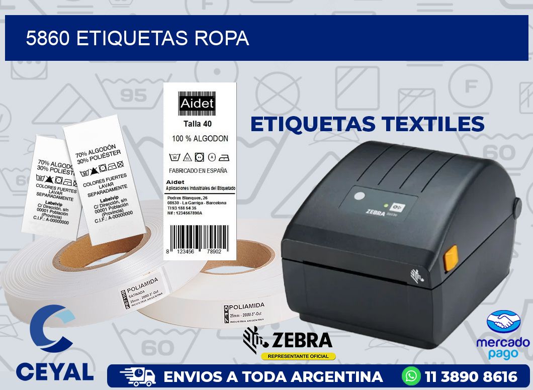 5860 ETIQUETAS ROPA