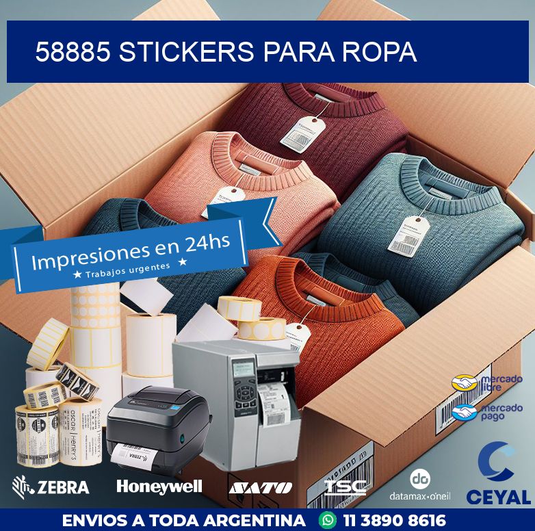 58885 STICKERS PARA ROPA