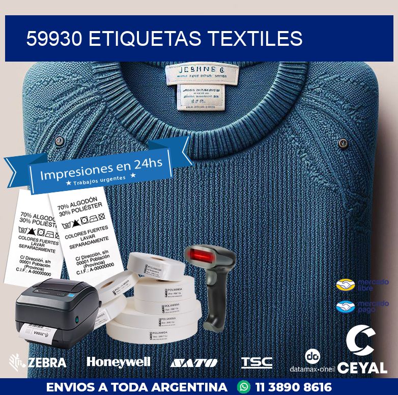 59930 ETIQUETAS TEXTILES