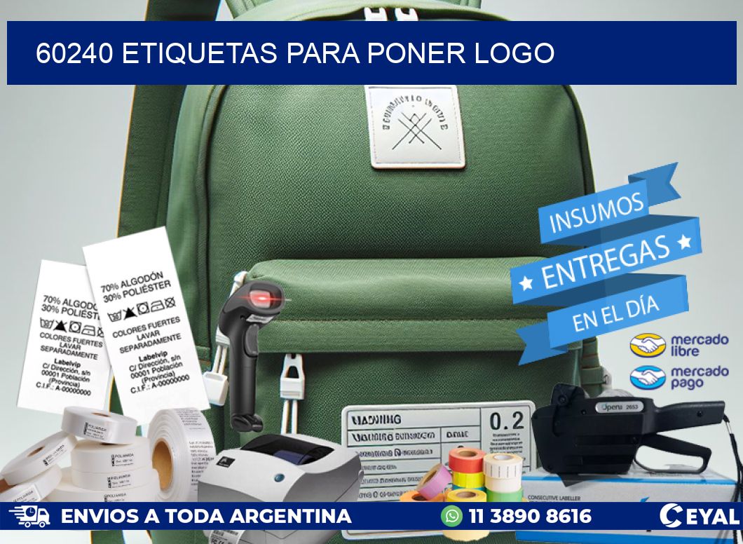 60240 ETIQUETAS PARA PONER LOGO