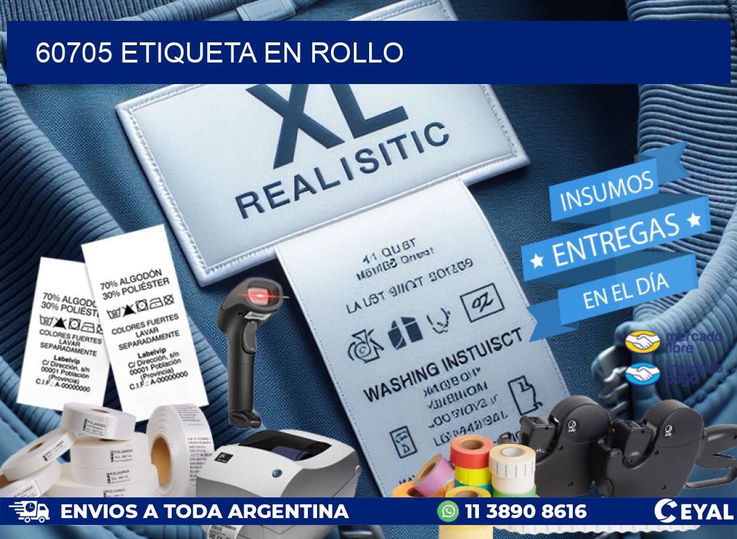 60705 Etiqueta en rollo