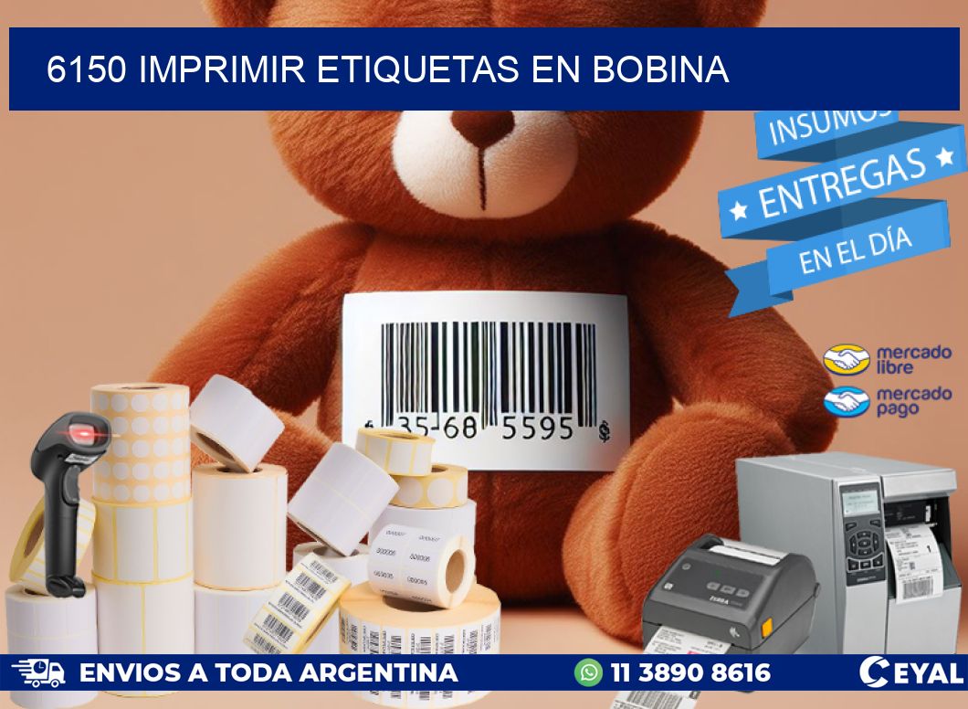 6150 imprimir etiquetas en bobina