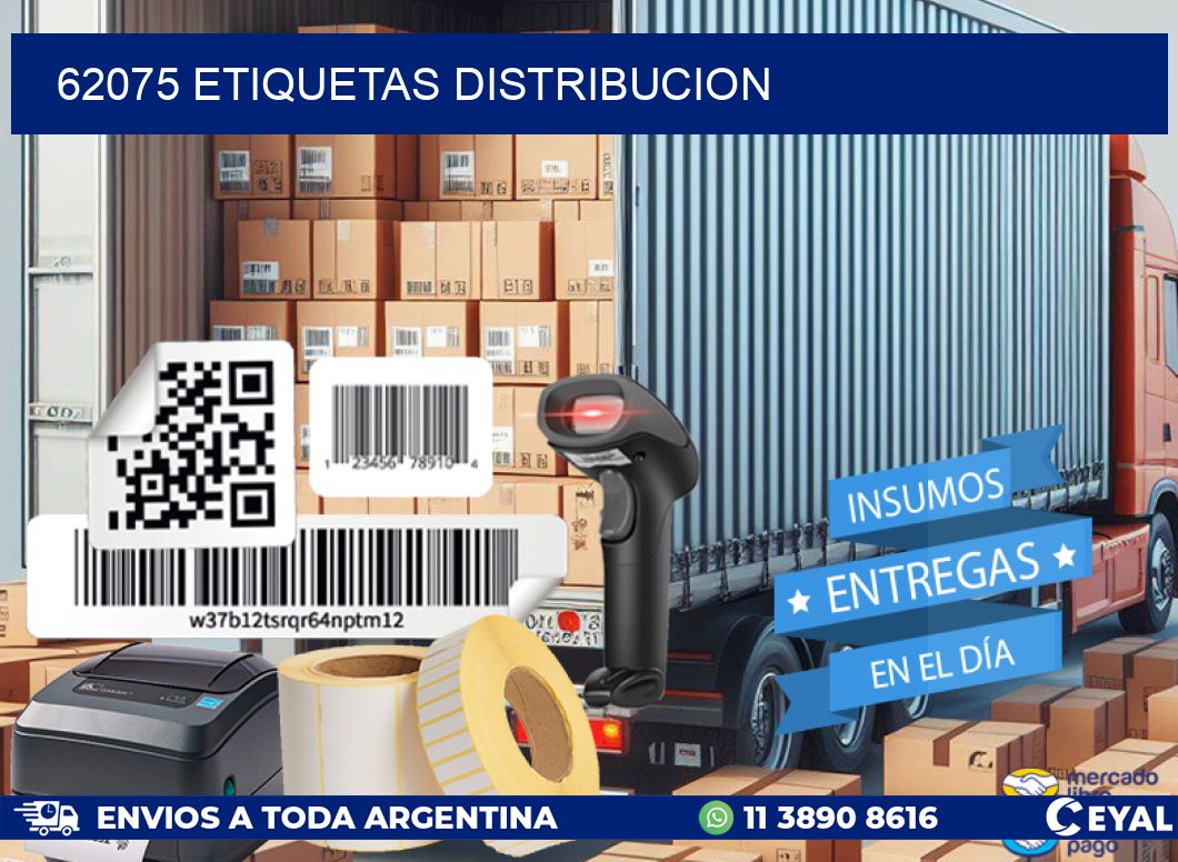 62075 etiquetas distribucion