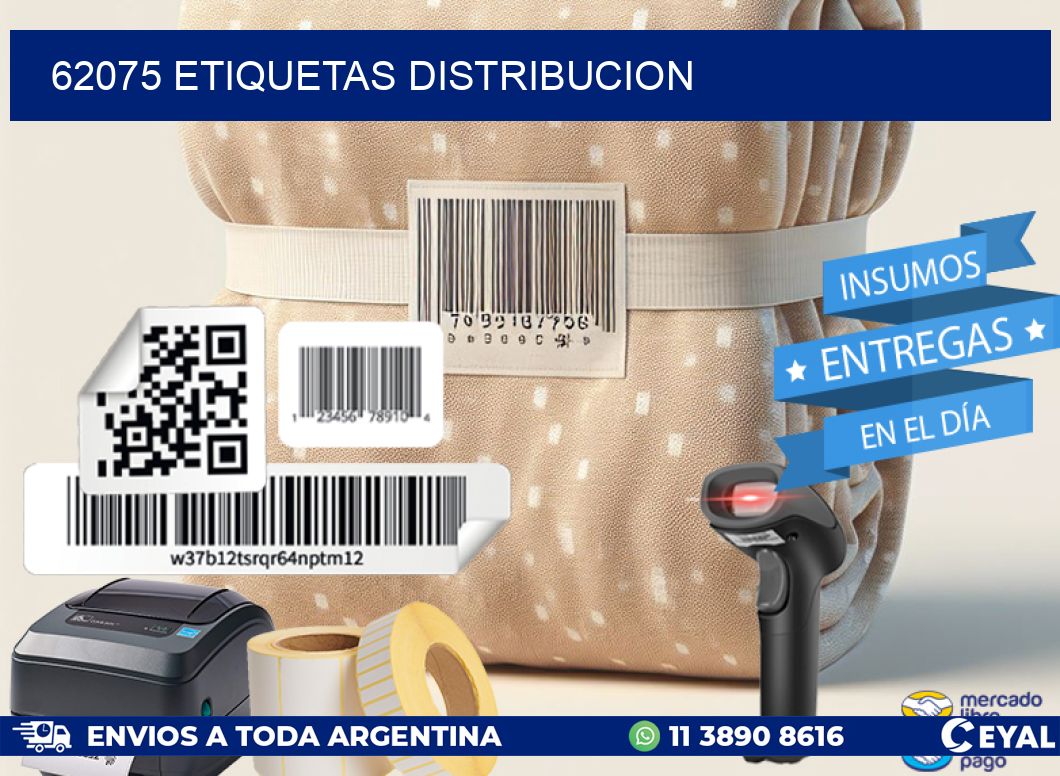 62075 etiquetas distribucion