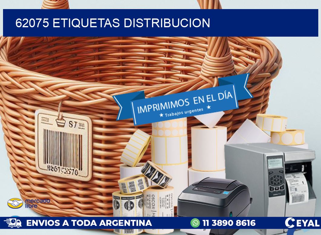 62075 etiquetas distribucion