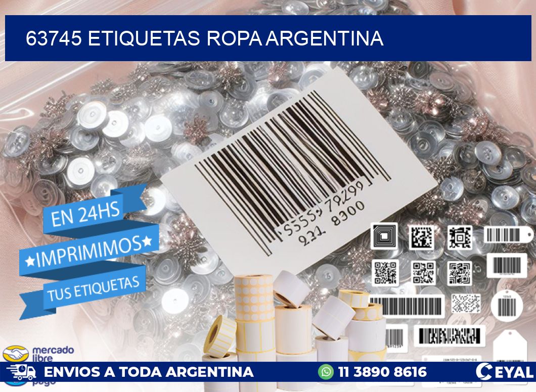 63745 ETIQUETAS ROPA ARGENTINA