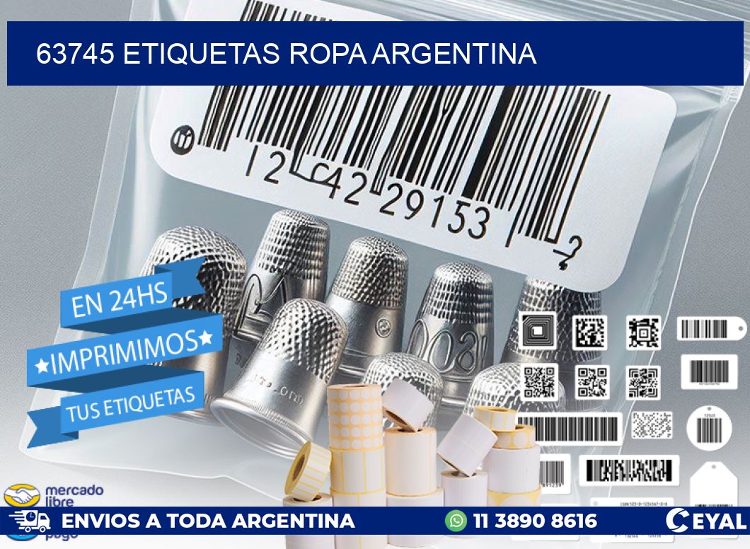 63745 ETIQUETAS ROPA ARGENTINA