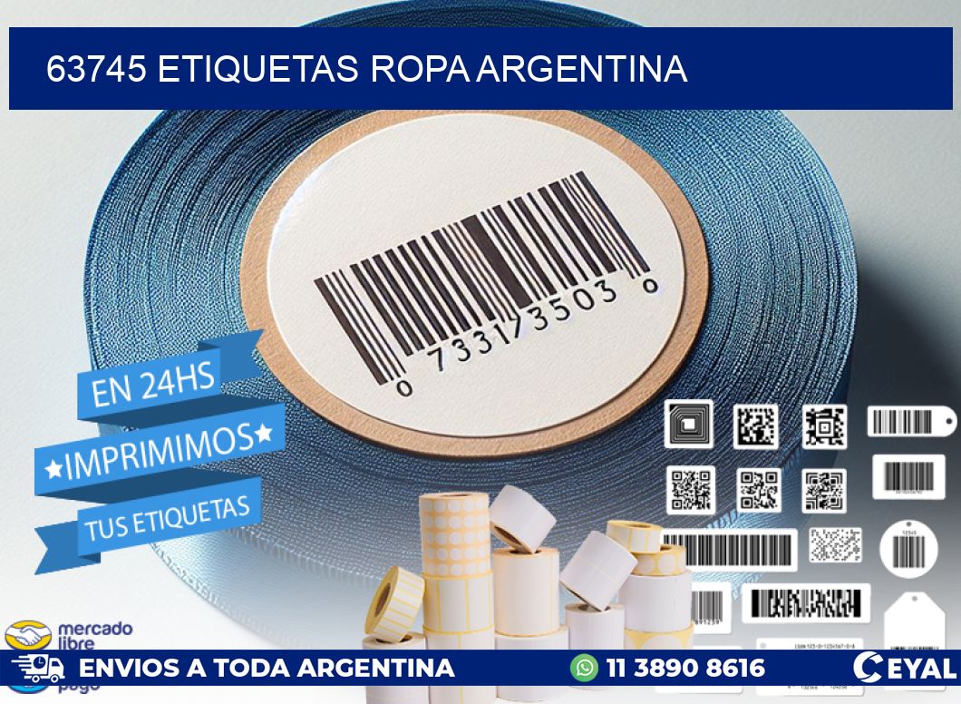 63745 ETIQUETAS ROPA ARGENTINA