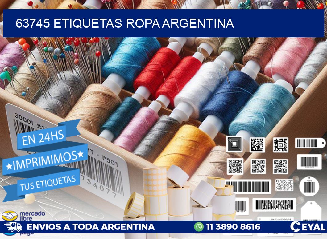 63745 ETIQUETAS ROPA ARGENTINA
