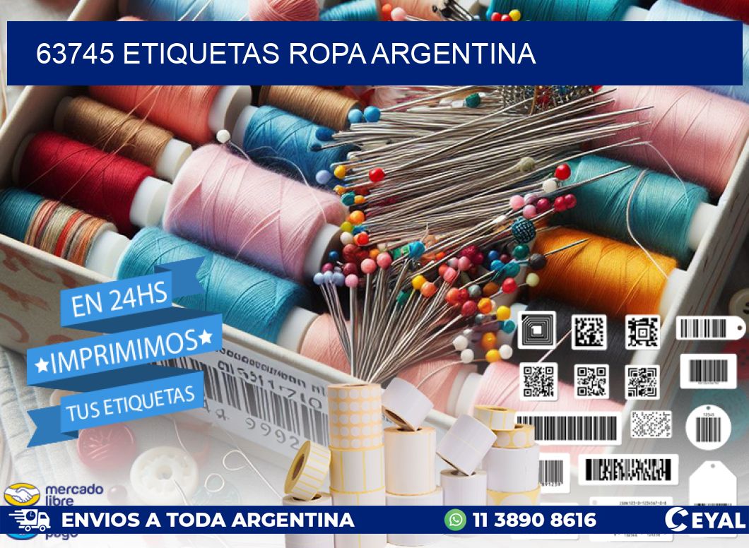 63745 ETIQUETAS ROPA ARGENTINA