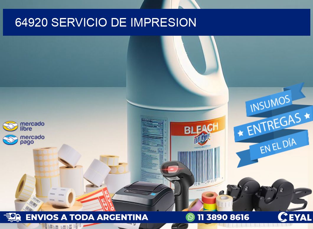 64920 SERVICIO DE IMPRESION