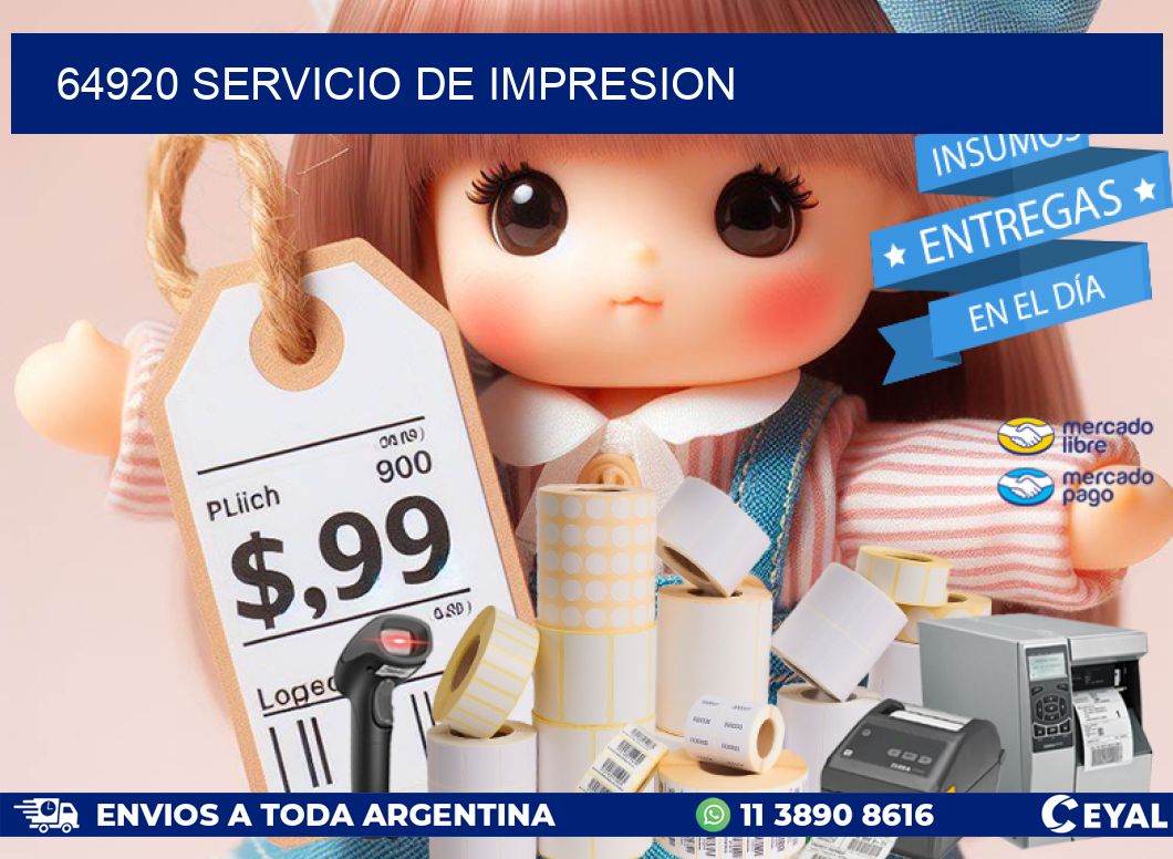 64920 SERVICIO DE IMPRESION