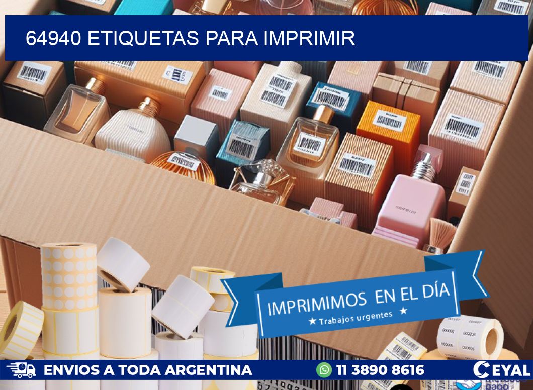 64940 etiquetas para imprimir