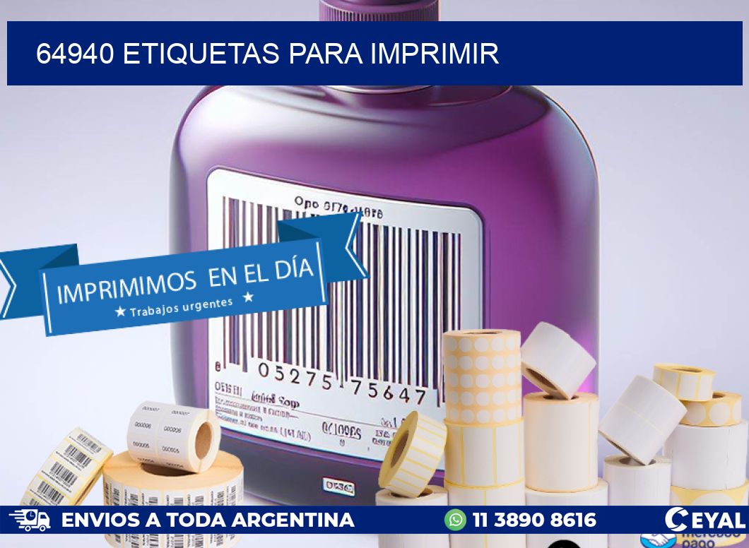 64940 etiquetas para imprimir