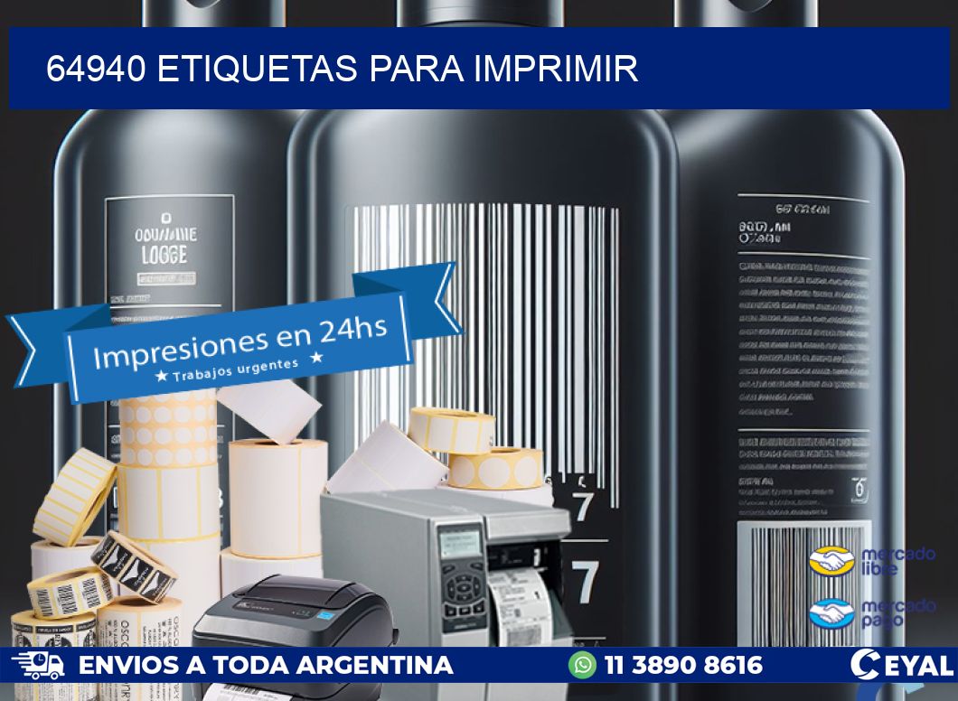 64940 etiquetas para imprimir