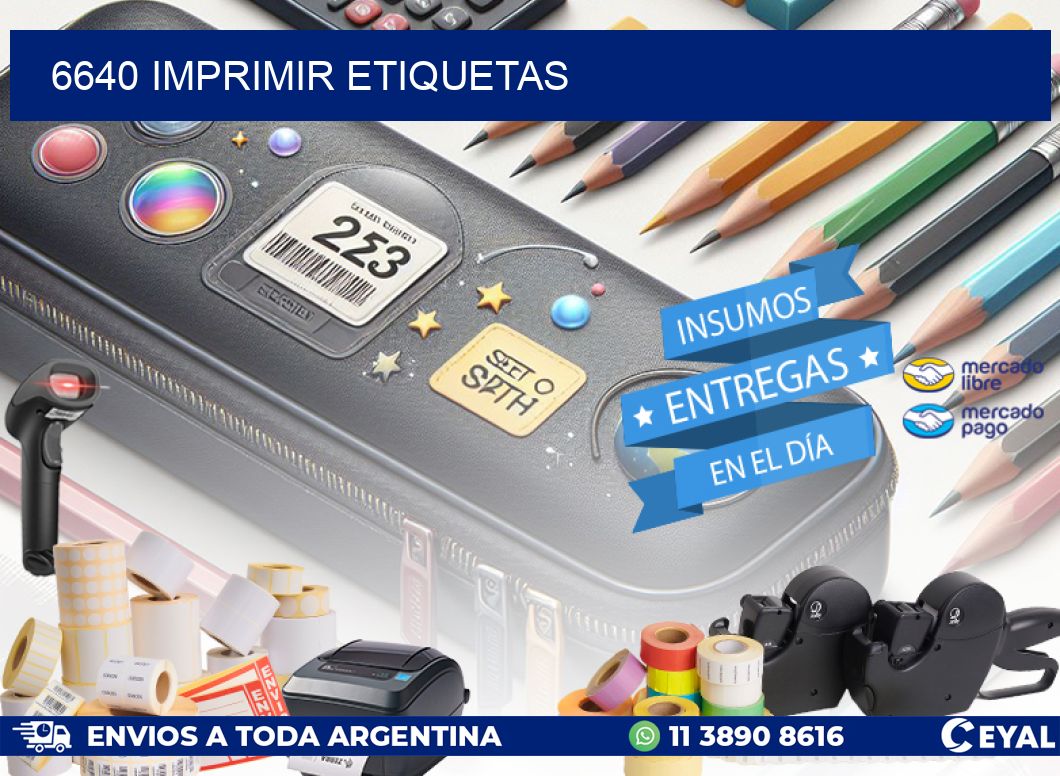 6640 imprimir etiquetas