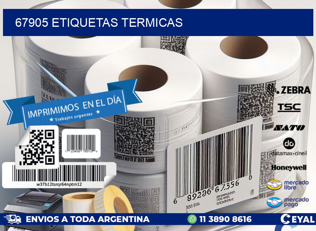 67905 ETIQUETAS TERMICAS