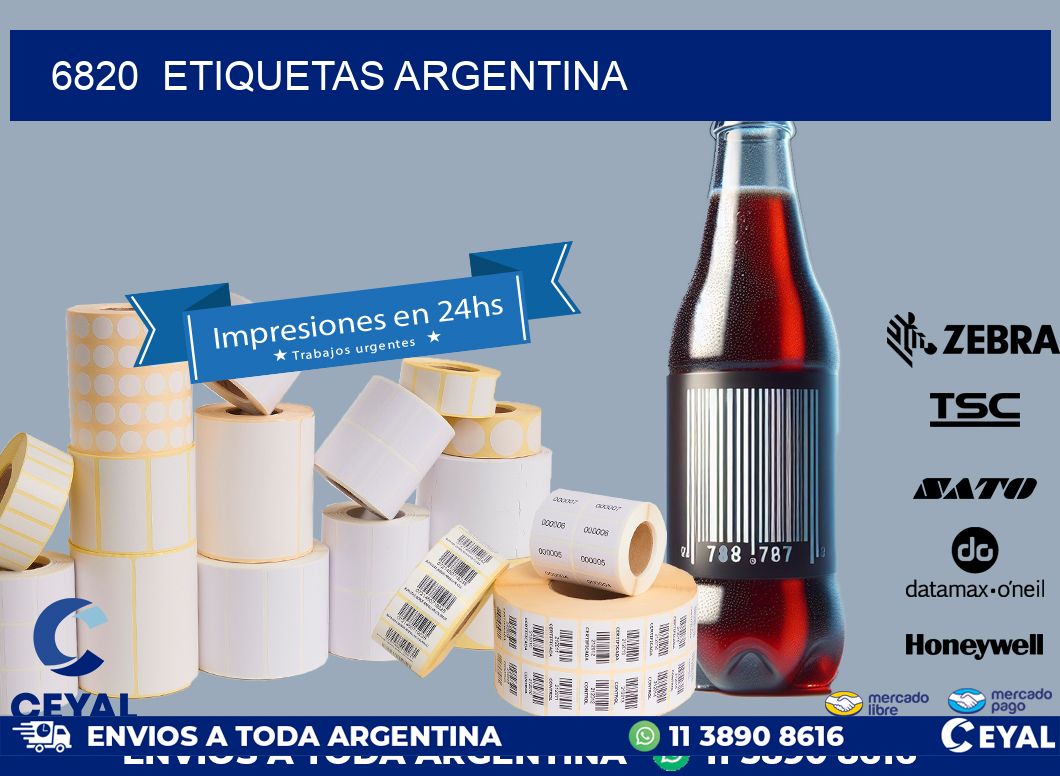 6820 etiquetas argentina