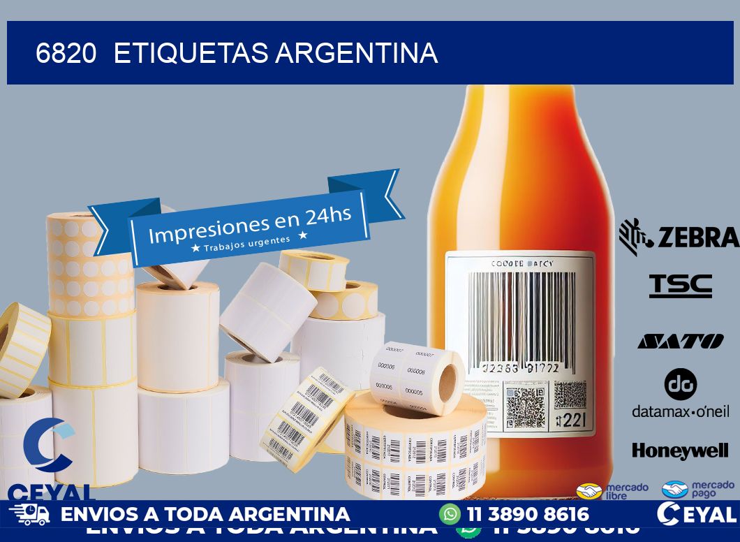 6820 etiquetas argentina