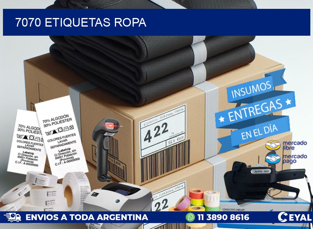 7070 ETIQUETAS ROPA
