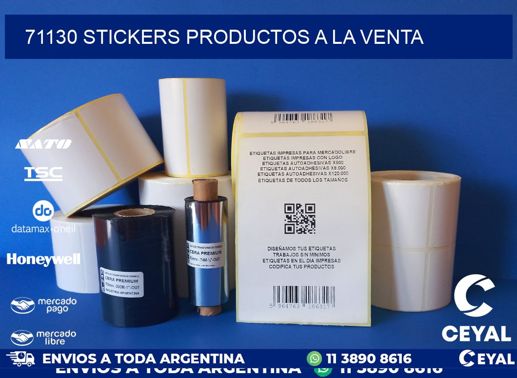 71130 stickers productos a la venta