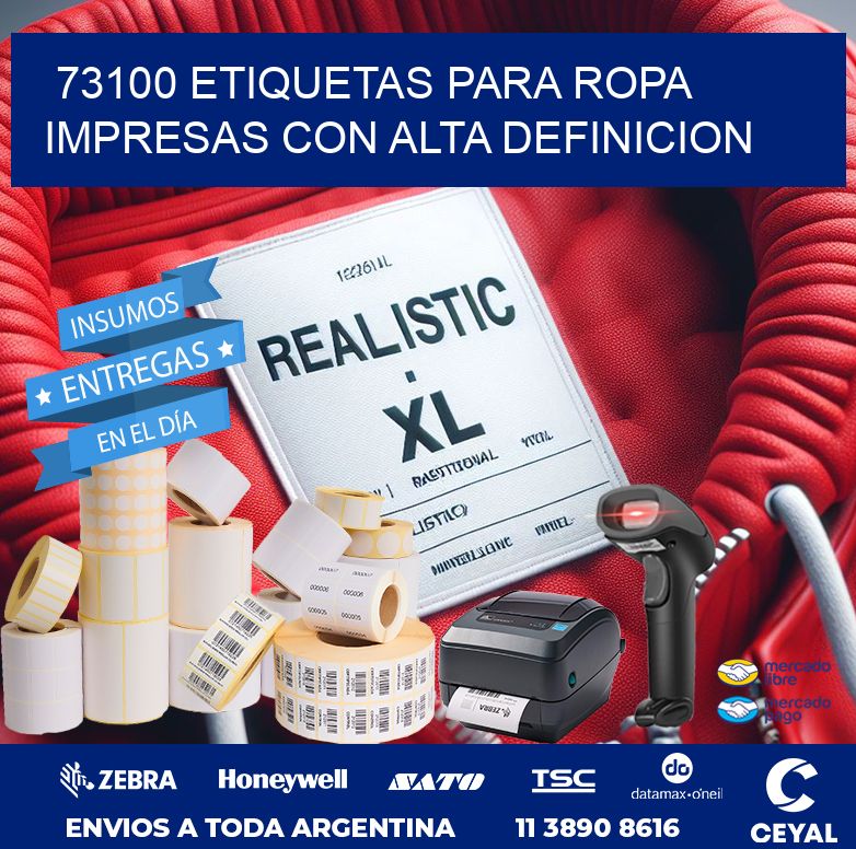 73100 ETIQUETAS PARA ROPA IMPRESAS CON ALTA DEFINICION