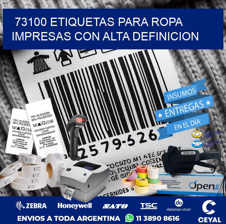 73100 ETIQUETAS PARA ROPA IMPRESAS CON ALTA DEFINICION