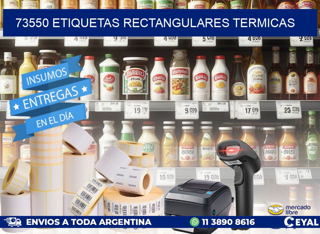 73550 etiquetas rectangulares termicas