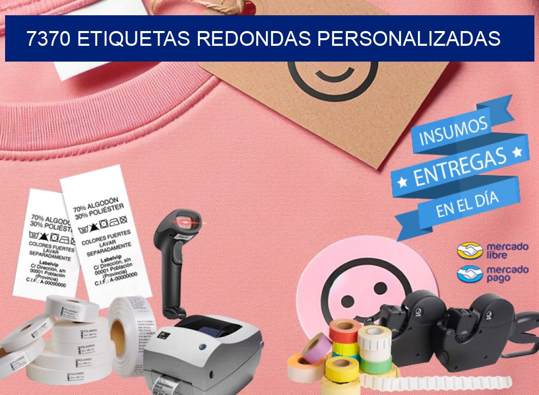 7370 ETIQUETAS REDONDAS PERSONALIZADAS