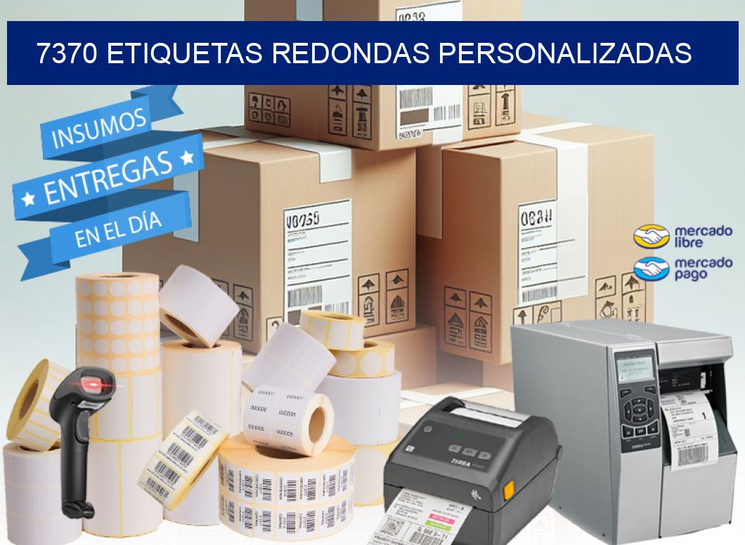 7370 ETIQUETAS REDONDAS PERSONALIZADAS