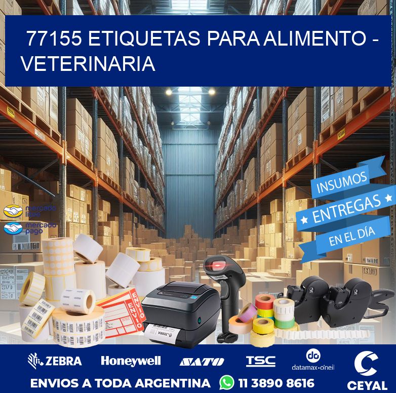 77155 ETIQUETAS PARA ALIMENTO - VETERINARIA