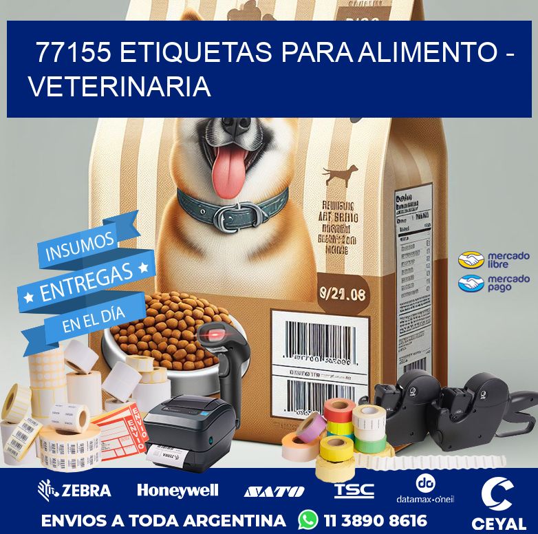 77155 ETIQUETAS PARA ALIMENTO – VETERINARIA