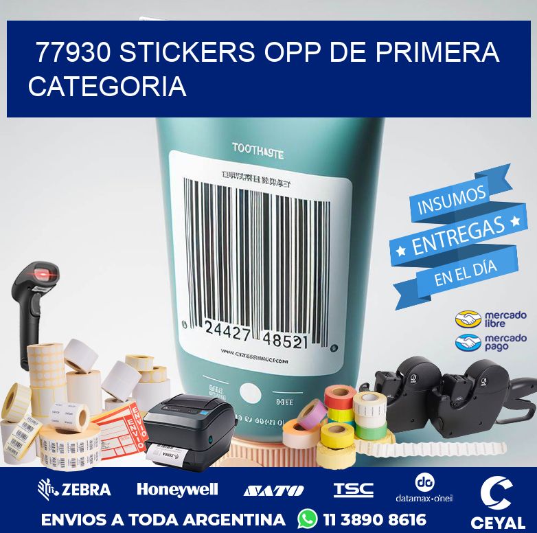 77930 STICKERS OPP DE PRIMERA CATEGORIA