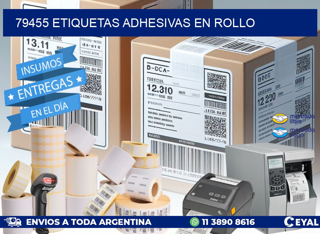 79455 Etiquetas adhesivas en rollo