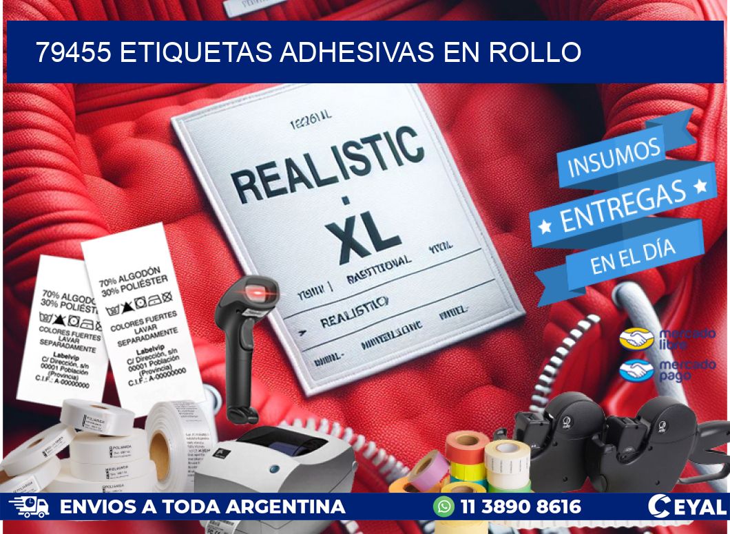 79455 Etiquetas adhesivas en rollo
