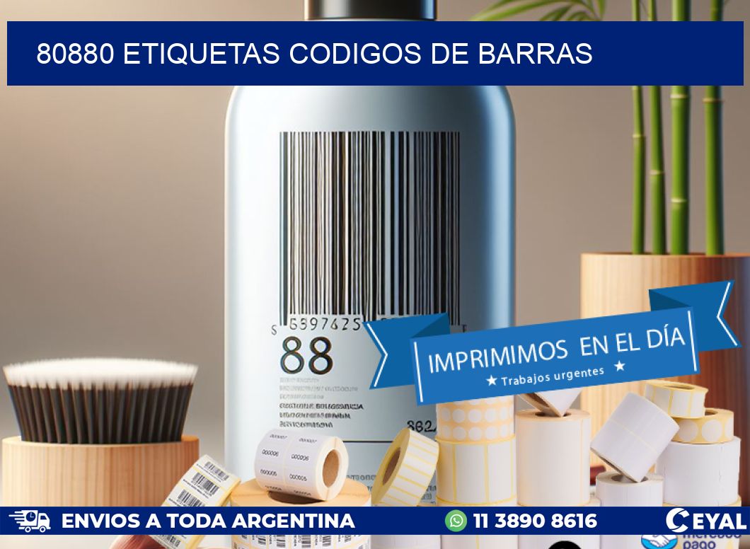 80880 etiquetas codigos de barras