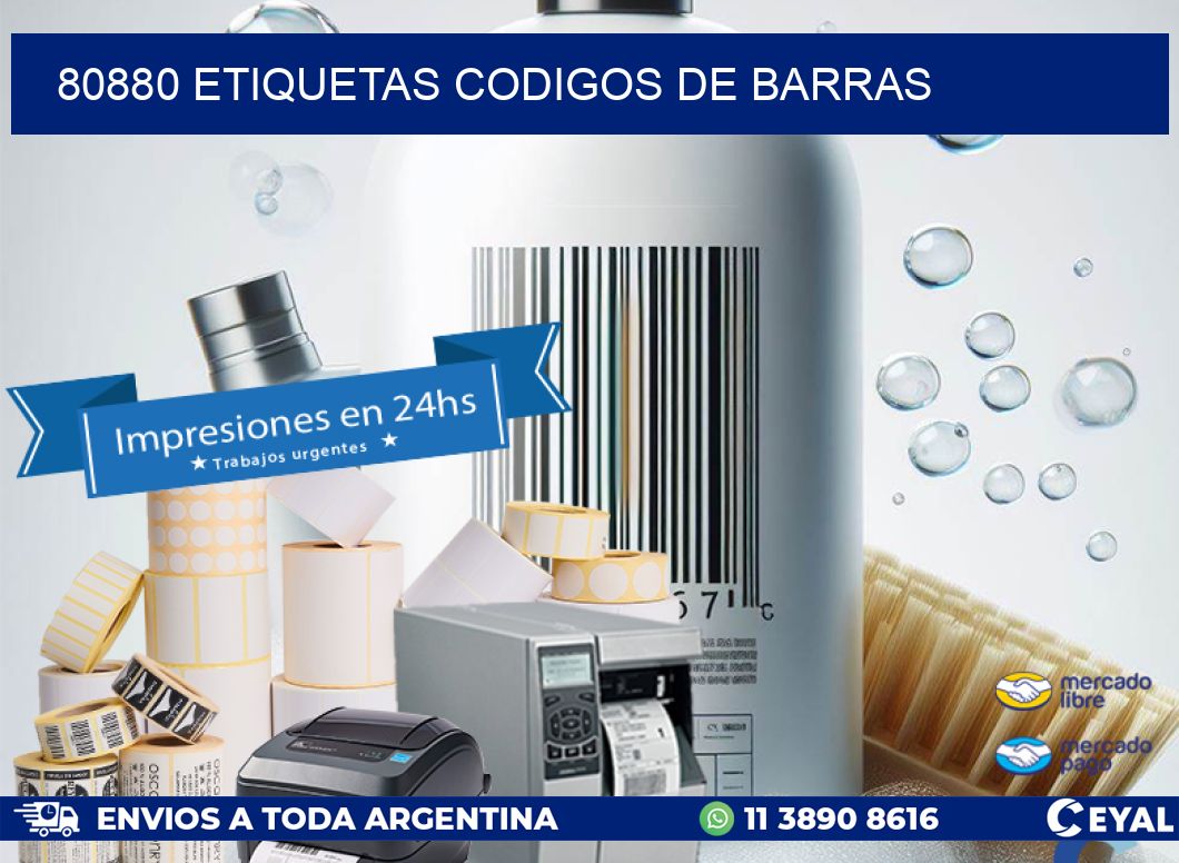80880 etiquetas codigos de barras