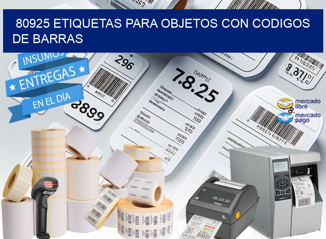 80925 ETIQUETAS PARA OBJETOS CON CODIGOS DE BARRAS