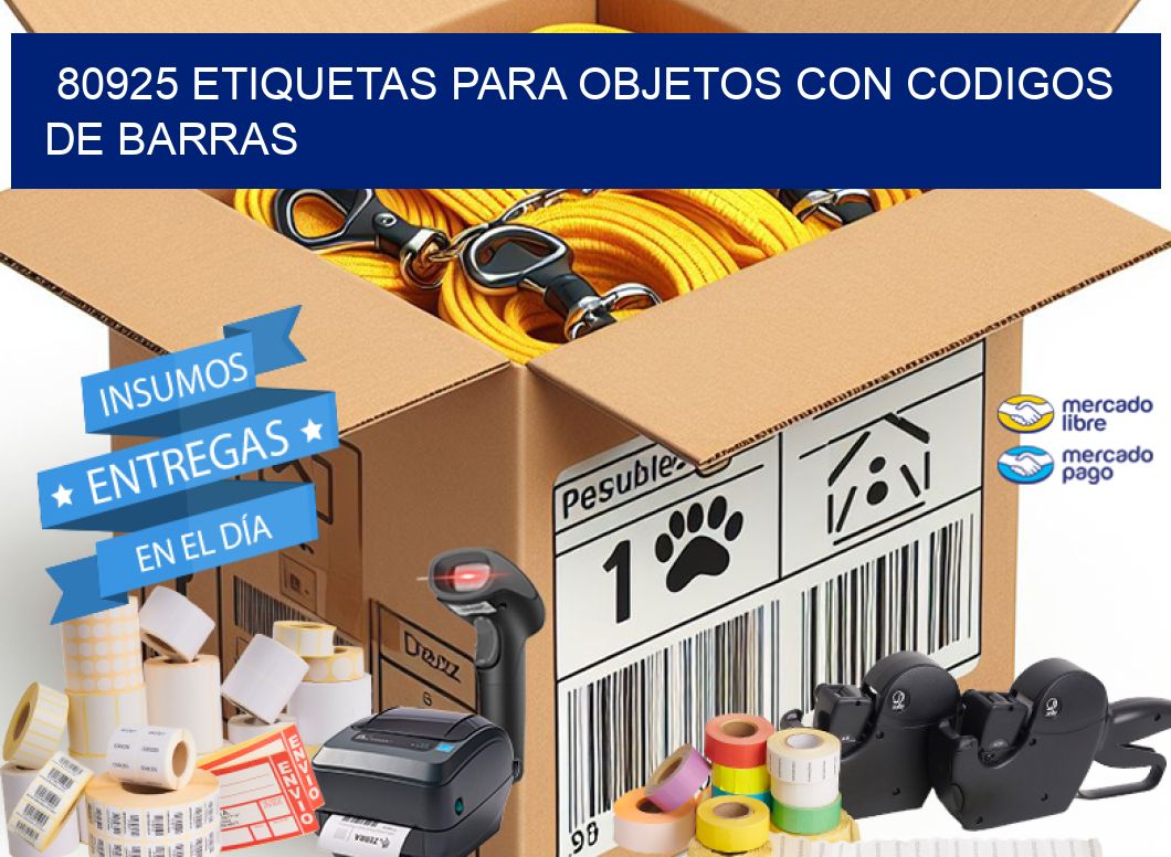 80925 ETIQUETAS PARA OBJETOS CON CODIGOS DE BARRAS