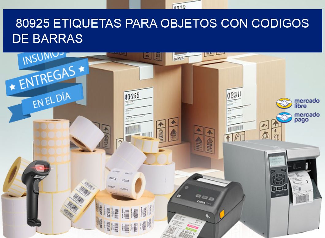 80925 ETIQUETAS PARA OBJETOS CON CODIGOS DE BARRAS