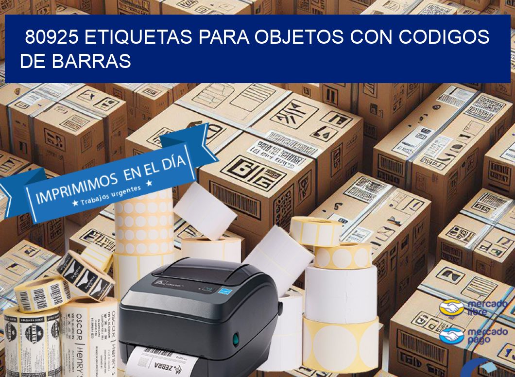 80925 ETIQUETAS PARA OBJETOS CON CODIGOS DE BARRAS