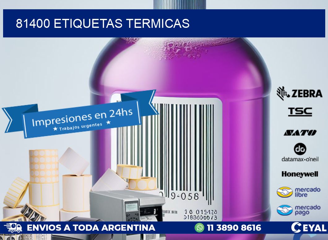 81400 ETIQUETAS TERMICAS