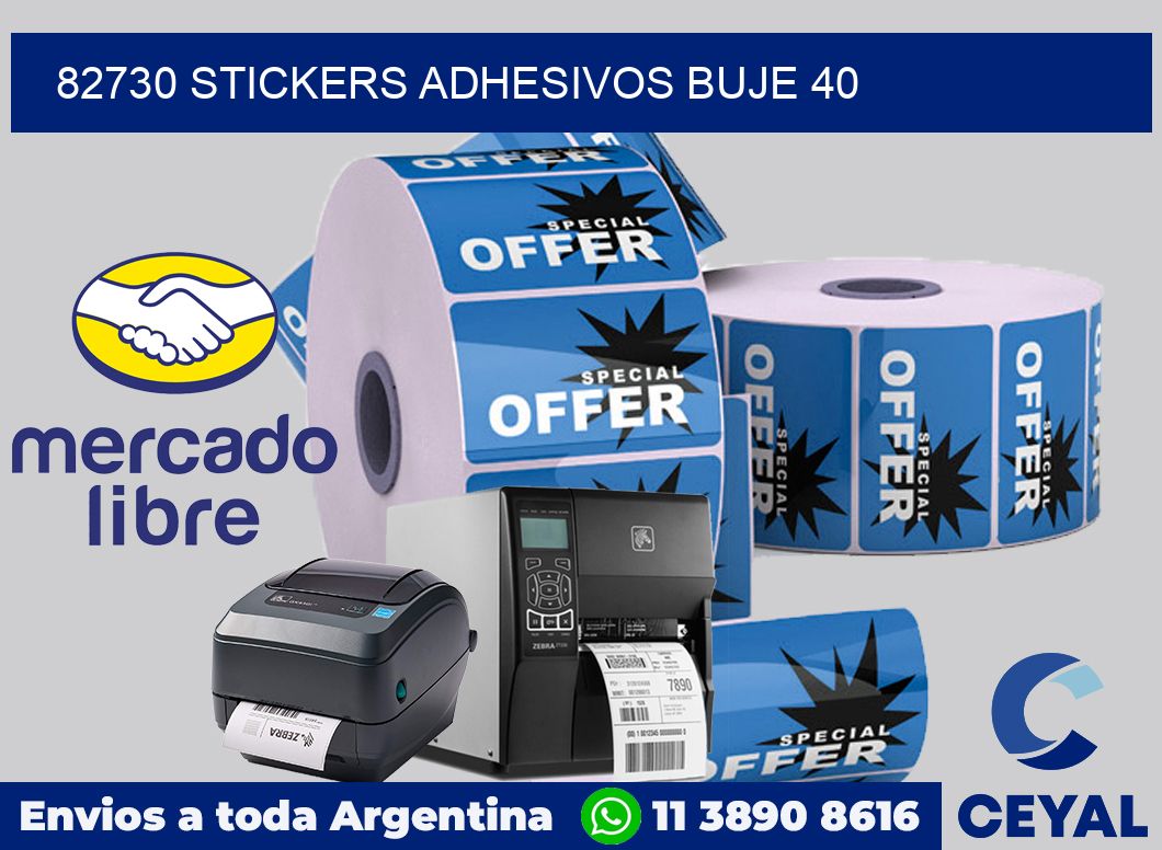 82730 STICKERS ADHESIVOS BUJE 40