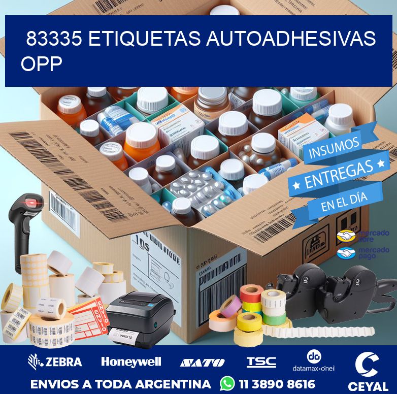 83335 ETIQUETAS AUTOADHESIVAS OPP