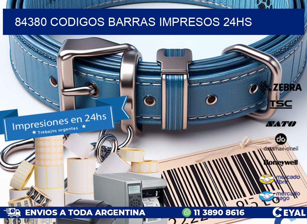 84380 codigos barras impresos 24hs
