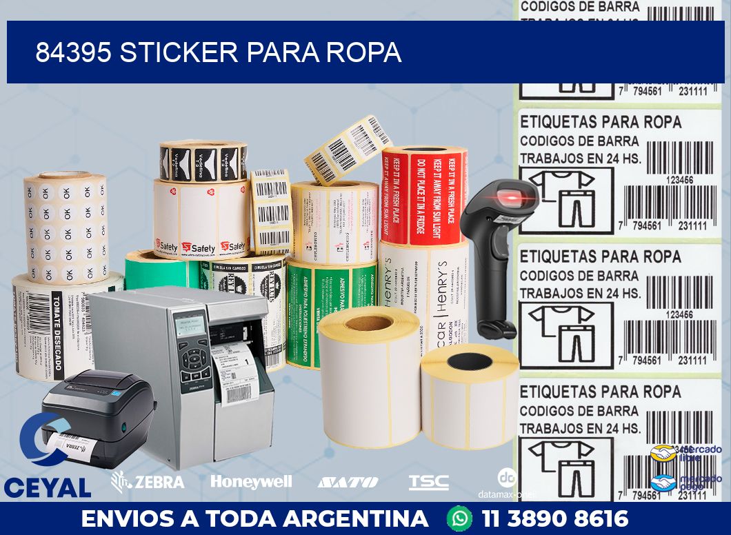 84395 STICKER PARA ROPA
