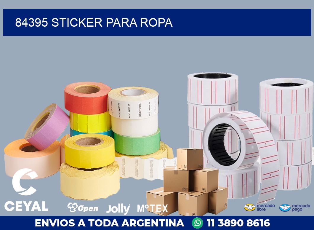 84395 STICKER PARA ROPA
