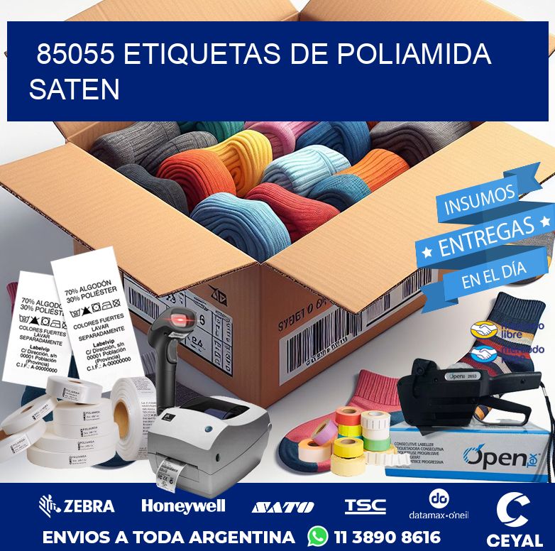 85055 ETIQUETAS DE POLIAMIDA SATEN