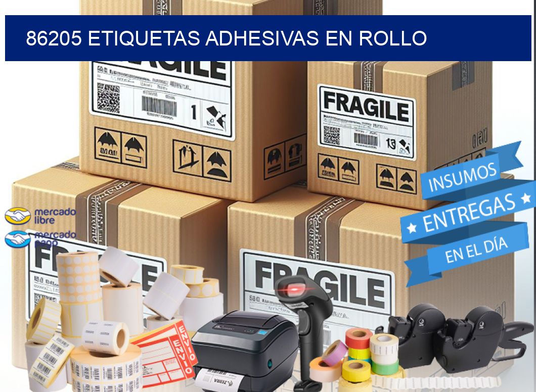 86205 etiquetas adhesivas en rollo